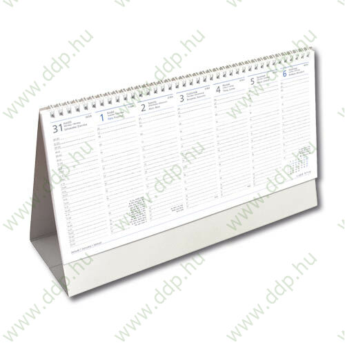 OPTIFORM Asztali naptár álló karton naptárháttal A312 325x195mm Irodai álló tartóval együtt, 30 lapos