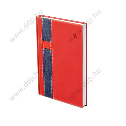 TOPTIMER Határidőnapló A/5 napi VARIO V012 piros-kék 120x170mm Előjegyzési naptár Agenda