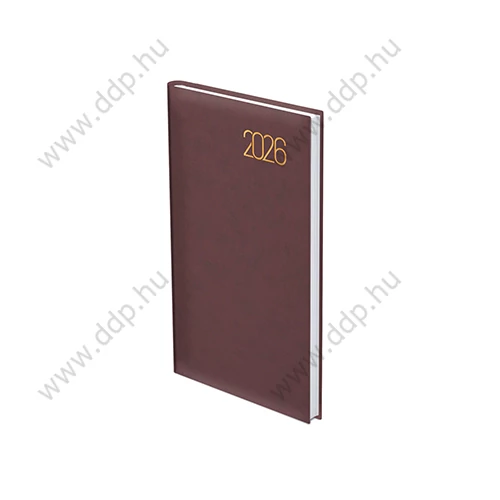 OPTIFORM Határidőnapló zseb álló UNI U035 bordó 90x165mm zsebnaptár