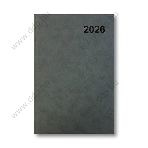 UNDENA Határidőnapló zseb álló műbőrös UZS-01 szürke 105x175mm zsebnaptár