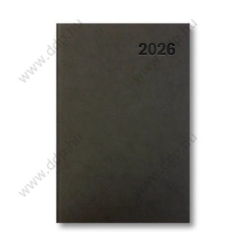 UNDENA Határidőnapló A/5 napi műbőrös UA5-01 fekete 145x205mm Előjegyzési naptár Agenda