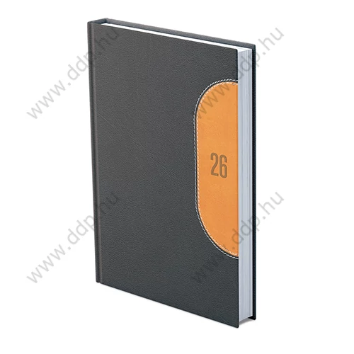 OPTIFORM Határidőnapló A/5 napi Kredo K021 fekete-sárga Előjegyzési naptár Agenda 144x206mm