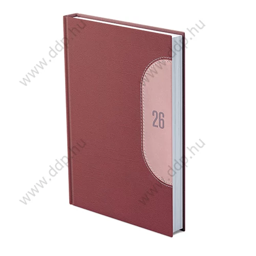 OPTIFORM Határidőnapló A/5 napi Kredo K021 bordó-barack Előjegyzési naptár Agenda 144x206mm