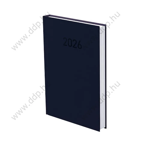 Határidőnapló A/5 napi PVC műbőrös kék 145x205mm 690N Előjegyzési naptár Agenda