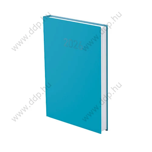 Határidőnapló A/5 napi PVC műbőrös világoskék 145x205mm 620N Előjegyzési naptár Agenda