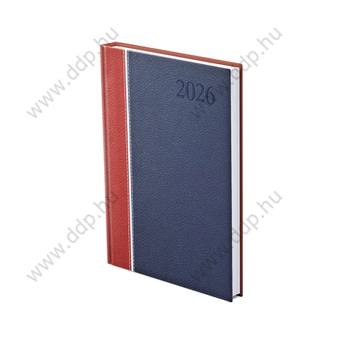 TOPTIMER Határidőnapló A/5 heti GROOVY G015 bordó-fehér-kék 150x210mm Előjegyzési naptár Agenda