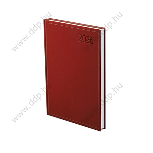 TOPTIMER Határidőnapló A/5 heti TRADITIONAL T015 bordó 150x210mm Előjegyzési naptár Agenda
