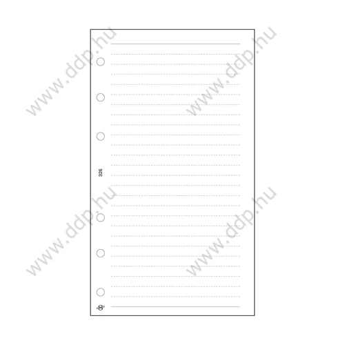 SATURNUS Pótlap M326/F Jegyzetlap vonalas