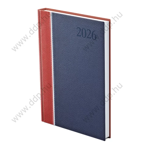 TOPTIMER Határidőnapló B/5 heti GROOVY G011 bordó-fehér-kék 170x245mm Előjegyzési naptár Agenda
