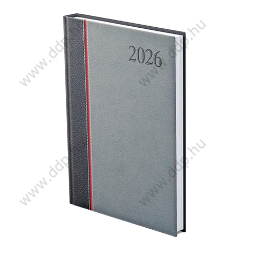 TOPTIMER Határidőnapló B/5 heti GROOVY G011 antracit-piros-szürke 170x245mm Előjegyzési naptár Agenda