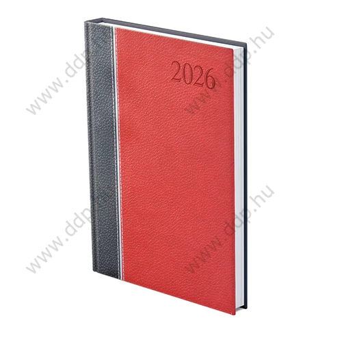 TOPTIMER Határidőnapló B/5 heti GROOVY G011 antracit-ezüst-bordó 170x245mm Előjegyzési naptár Agenda