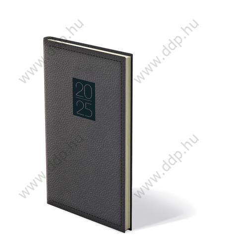TOPTIMER Zsebnaptár álló CLASSIC C035 Fekete előjegyzési naptár határidőnapló 95x170mm zsebagenda