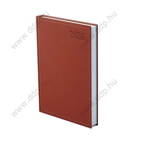 TOPTIMER Határidőnapló A/5 napi TRADITIONAL T021 bordó 150x210mm Előjegyzési naptár Agenda