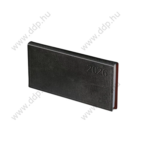 TOPTIMER Határidőnapló zseb fekvő TRADITIONAL T030 fekete 170x95mm zsebnaptár