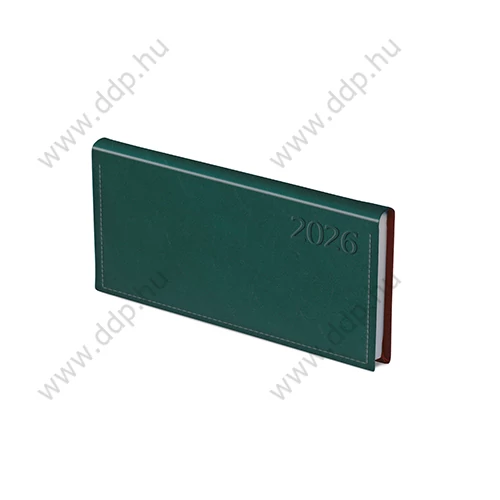 TOPTIMER Határidőnapló zseb fekvő TRADITIONAL T030 zöld 170x95mm zsebnaptár