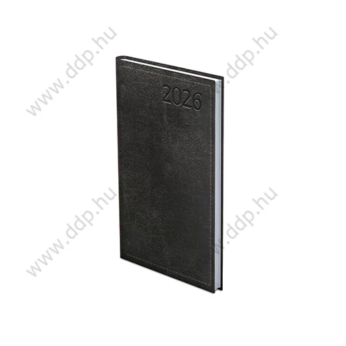 TOPTIMER Határidőnapló zseb álló TRADITIONAL T035 fekete 95x170mm zsebnaptár