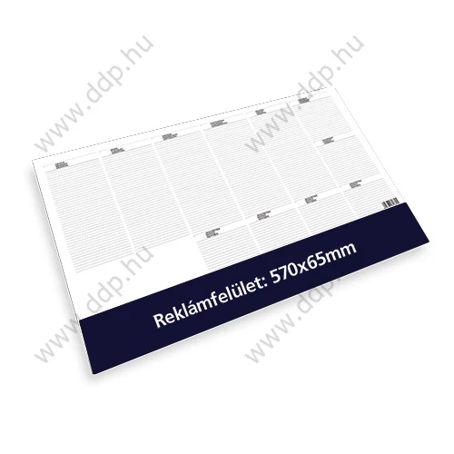 TOPTIMER Könyöklő Deskplan T110 26 lapos KÉK színű könyöklőcsíkkal 576x407mm