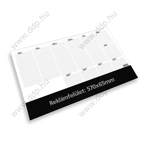 TOPTIMER Könyöklő Deskplan T110 26 lapos FEKETE színű könyöklőcsíkkal 576x407mm