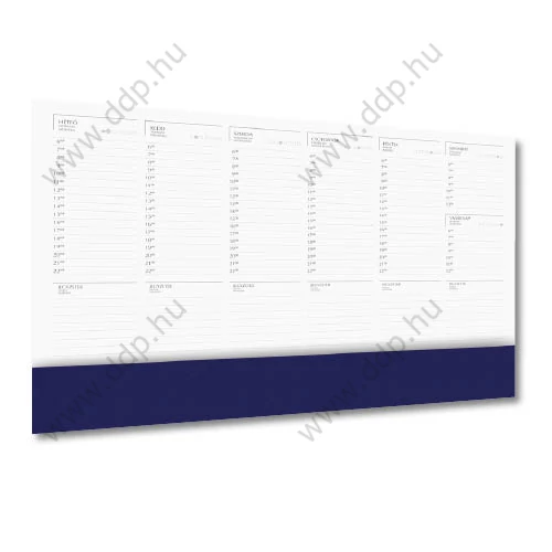 UNDENA Könyöklő 26 lapos UK-01 410x590mm kék színű könyöklőcsíkkal