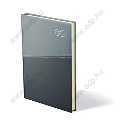 TOPTIMER Határidőnapló B/5 heti DUPLEX D011 antracit-szürke 170x240mm Előjegyzési naptár Agenda