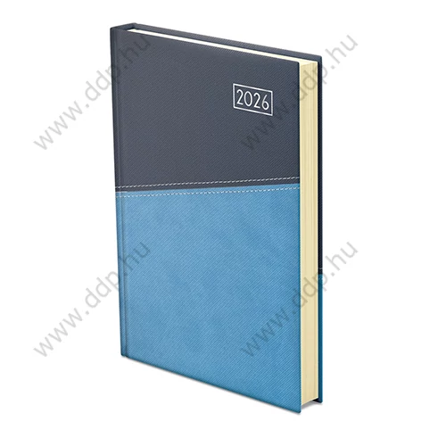 TOPTIMER Határidőnapló A/5 napi DUPLEX D021 kék-világoskék 150x210mm Előjegyzési naptár Agenda