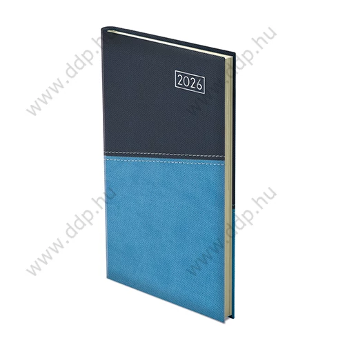 TOPTIMER Zsebnaptár álló DUPLEX D035 kék-világoskék előjegyzési naptár határidőnapló 95x170mm zsebagenda