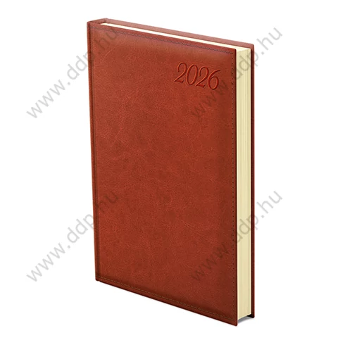 TOPTIMER Határidőnapló A/5 napi IMAGE I021 vörösesbarna 150x210mm Előjegyzési naptár Agenda