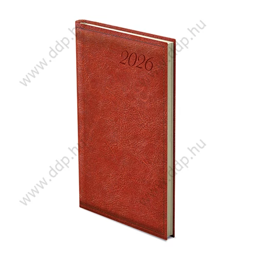 TOPTIMER Határidőnapló zseb álló IMAGE I035 vörösesbarna 95x170mm zsebnaptár