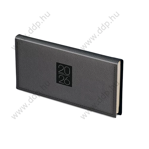 TOPTIMER Zsebnaptár fekvő CLASSIC C030 FEKETE előjegyzési naptár határidőnapló 170x95mm
