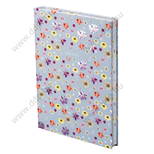 TOPTIMER Jegyzetfüzet B/5 ''404 NOTES FOUND - BLACK'' N168 FLOWERS KÉK