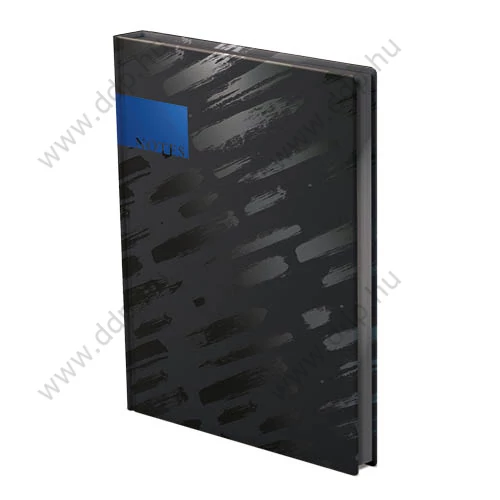 TOPTIMER Jegyzetfüzet A/5 ''404 NOTES FOUND - BLACK'' N167 DIAGONAL KÉK