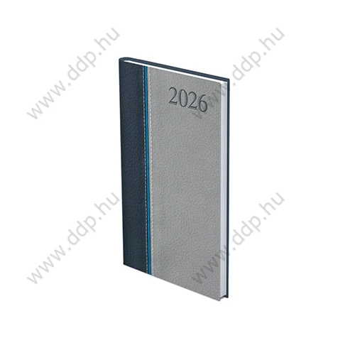 TOPTIMER Határidőnapló zseb álló GROOVY G035 kék-kék-szürke 95x170mm zsebnaptár
