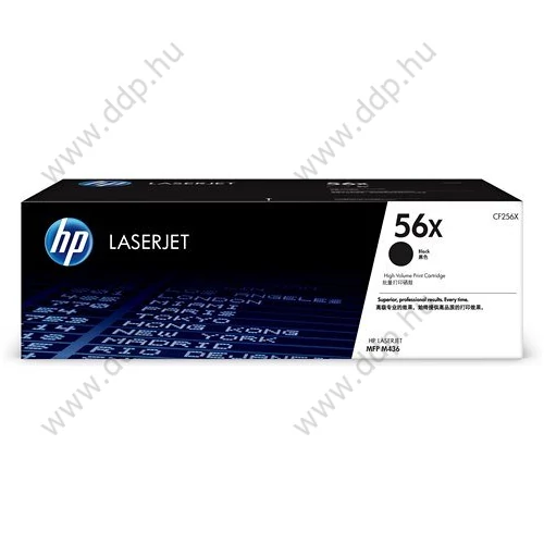HP lézertoner CF256X No.56X fekete 12300 oldal