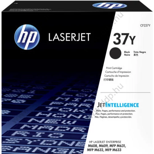HP lézertoner CF237Y No.37Y fekete 41000 oldal