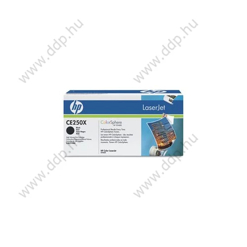 HP lézertoner CE250X fekete 10500 oldal