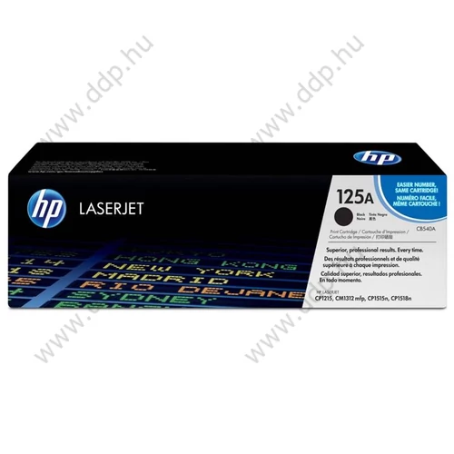 HP lézertoner CB540A fekete 2200 oldal