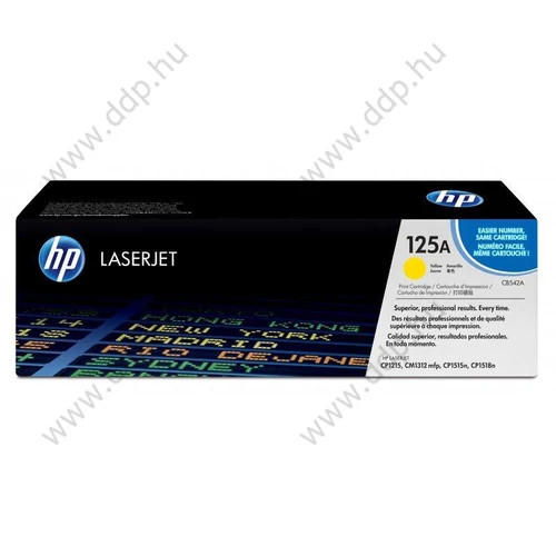 HP lézertoner CB542A sárga 1400 oldal No.125A