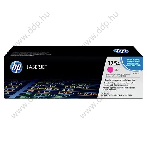 HP lézertoner CB543A bíbor 1400 oldal No.125A