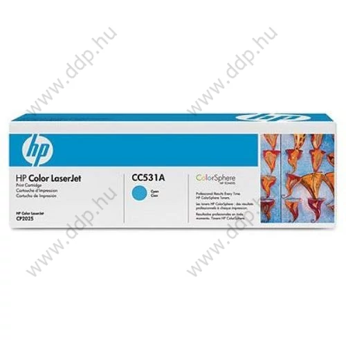 HP lézertoner CC531A kék 2800 oldal
