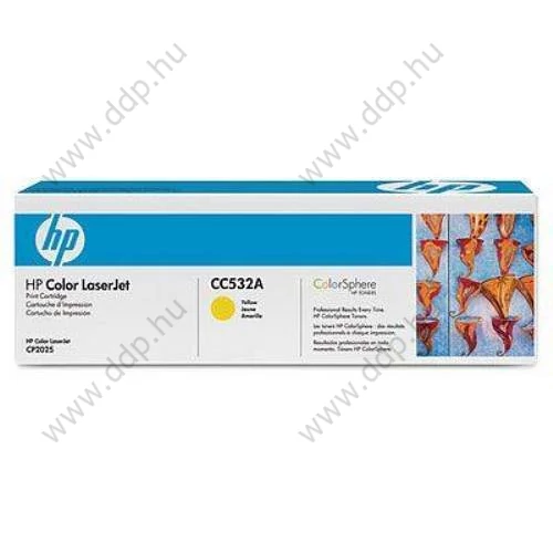 HP lézertoner CC532A sárga 2800 oldal