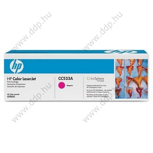 HP lézertoner CC533A bíbor 2800 oldal