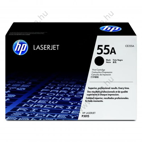 HP lézertoner CE255A fekete 6000 oldal