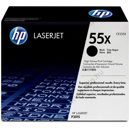 HP lézertoner CE255X fekete 12500 oldal