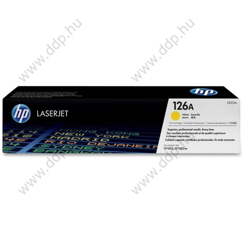 HP lézertoner CE312A sárga 1000 oldal No.126A