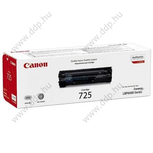 Canon lézertoner CRG-725 fekete 1600 oldal