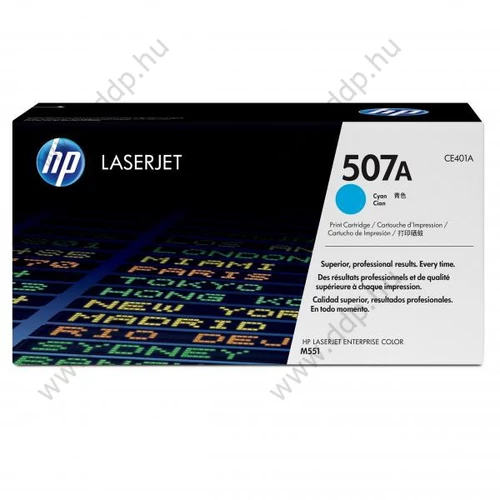 HP lézertoner CE401A kék 6000 oldal No.507A