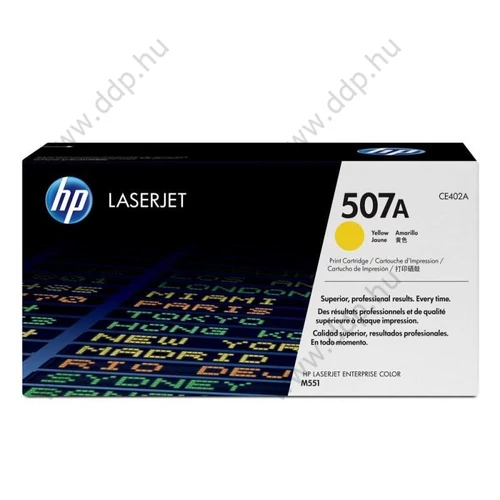HP lézertoner CE402A sárga 6000 oldal No.507A