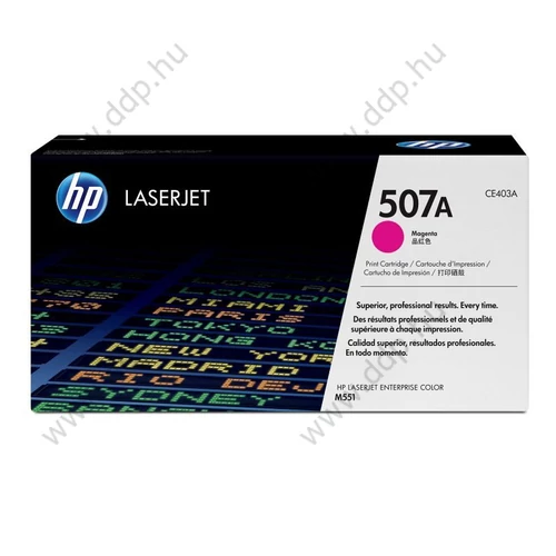 HP lézertoner CE403A bíbor 6000 oldal No.507A