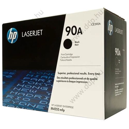 HP lézertoner CE390A fekete 10000 oldal No.90A