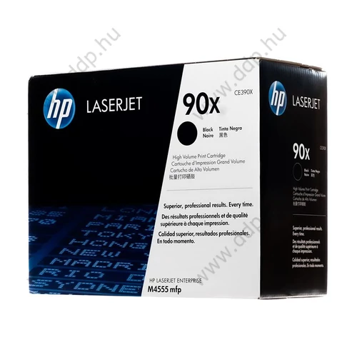 HP lézertoner CE390X fekete 24000 oldal